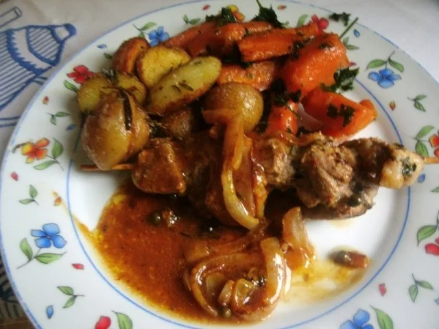 Rezept: Filetspieße in Pfeffersauce Bild Nr. 2 Filetspieße in Pfeffersauce - Rezept - Bild Nr. 2