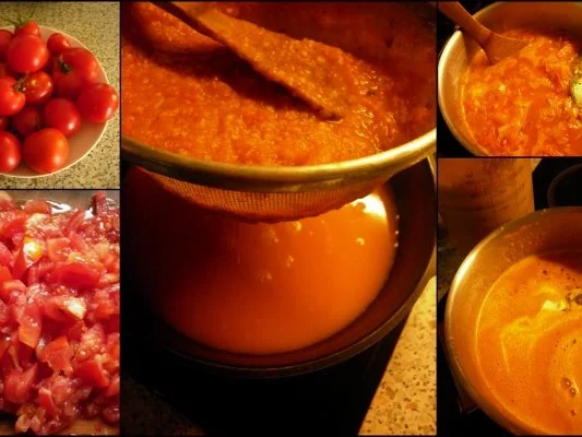 Malfatti, Tomatensuppe und geschmolzene Kirschtomaten - Rezept - Bild Nr. 4