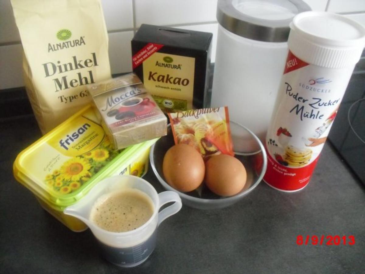 Muffin mit Kaffee und Kakao, - Rezept - Bild Nr. 3