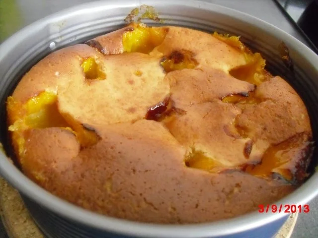 Rezept: Frischkäsekuchen mit selbstgemachten Satsumasmus. Bild Nr. 4 Frischkäsekuchen mit selbstgemachten Satsumasmus. - Rezept - Bild Nr. 4