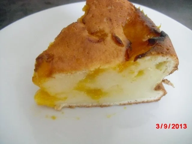 Rezept: Frischkäsekuchen mit selbstgemachten Satsumasmus. Frischkäsekuchen mit selbstgemachten Satsumasmus. - Rezept