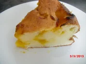 Frischkäsekuchen mit selbstgemachten Satsumasmus. - Rezept