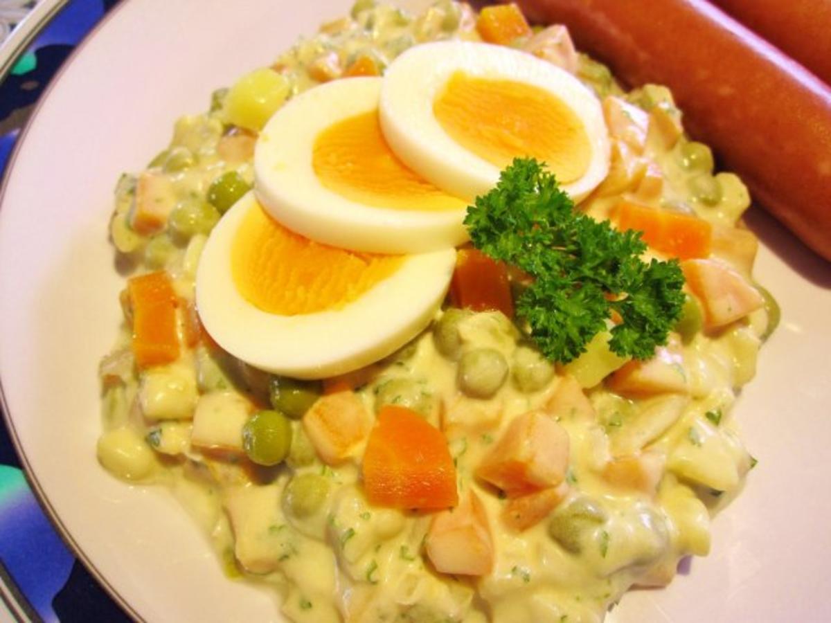 Kartoffelsalat mit Möhren und Erbsen ... - Rezept - Bild Nr. 6