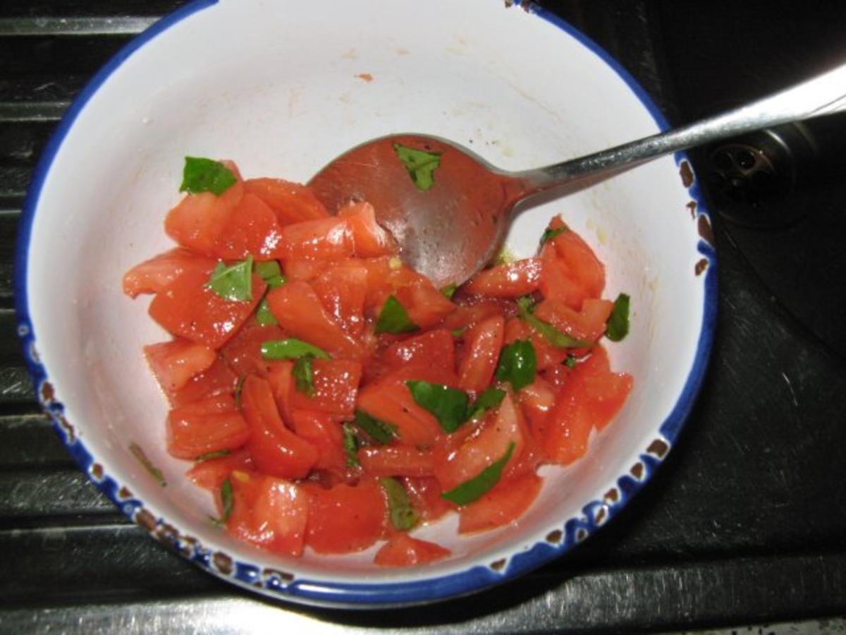 Vorspeise: Tomaten-Mozzarella-Salat, mit Sorbet - Rezept - Bild Nr. 6