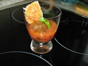 Vorspeise: Tomaten-Mozzarella-Salat, mit Sorbet - Rezept