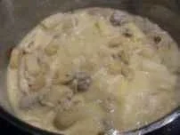 Rezept: Huhn: Würzig cremiges Hühner-Frikasee Huhn: Würzig cremiges Hühner-Frikasee - Rezept