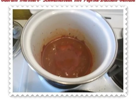 Fleisch: Marinierte Steaks mit Paprika-Zucchini-Gemüse und Kräuter-Ofenkartoffeln - Rezept - Bild Nr. 6