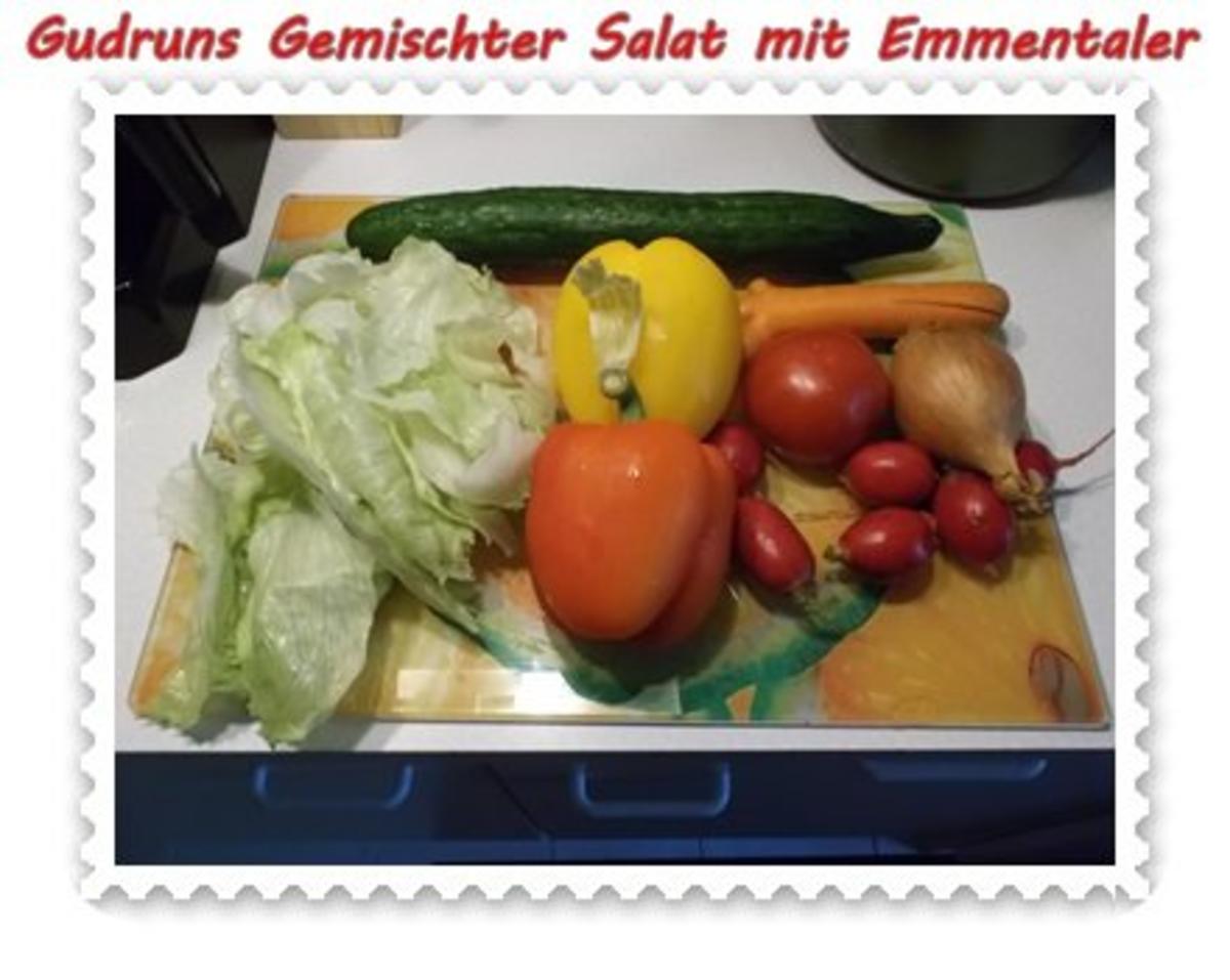 Salat: Gemischter Salat mit Emmentaler - Rezept - Bild Nr. 2