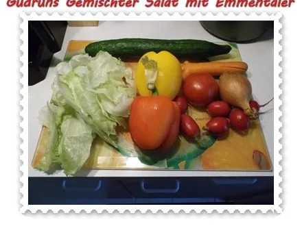 Salat: Gemischter Salat mit Emmentaler - Rezept - Bild Nr. 2