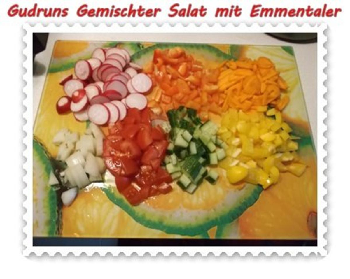 Salat: Gemischter Salat mit Emmentaler - Rezept - Bild Nr. 4