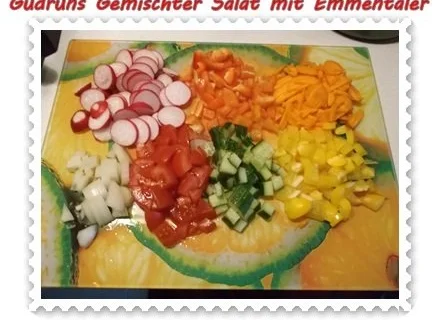 Salat: Gemischter Salat mit Emmentaler - Rezept - Bild Nr. 4