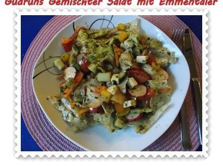 Salat: Gemischter Salat mit Emmentaler - Rezept - Bild Nr. 14