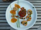 Mediterrane Variationen und Tomaten-Mozzarellaspießchen-Amuse-Gueule - Rezept