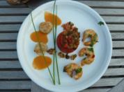 Mediterrane Variationen und Tomaten-Mozzarellaspießchen-Amuse-Gueule - Rezept