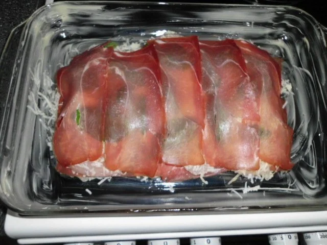 Geschichtete Käse-Hähnchenbrustfilets in einer Zwiebel-Senfsahnesauce, überbacken - Rezept - Bild Nr. 10