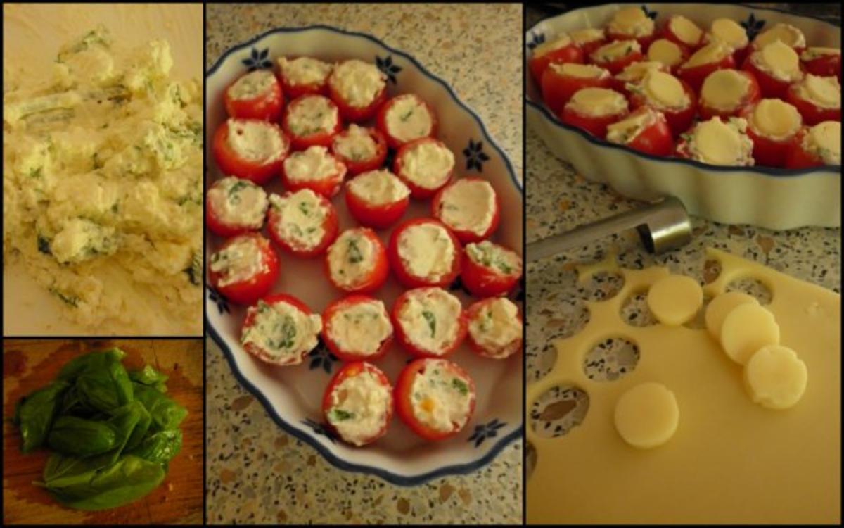 Gefüllte Kirschtomaten und Tomaten-Paprika-Suppe - Rezept - Bild Nr. 3