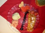 Palatschinken mit Meloneneis - Rezept