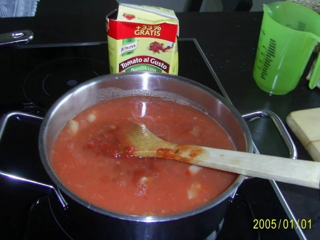 Rezept: Schwein: Spirelli mit Jägerschnitzel & Tomatensoße Bild Nr. 9 Schwein: Spirelli mit Jägerschnitzel & Tomatensoße - Rezept - Bild Nr. 9