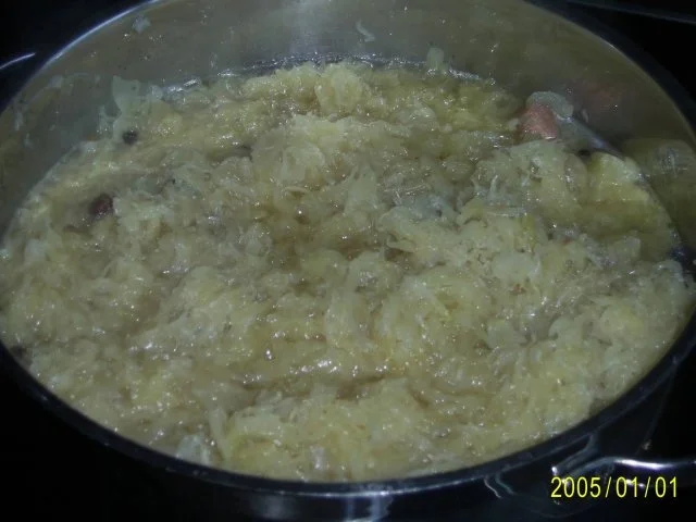 Rezept: Beilage: Deftiger Sauerkrauttopf Bild Nr. 3 Beilage: Deftiger Sauerkrauttopf - Rezept - Bild Nr. 3