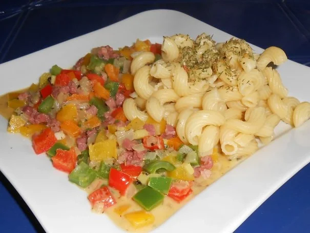 Hörnchennudeln mit einem Schinken-Gemüse-Mix - Rezept - Bild Nr. 10