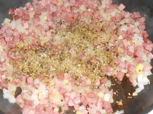 Hörnchennudeln mit einem Schinken-Gemüse-Mix - Rezept - Bild Nr. 6