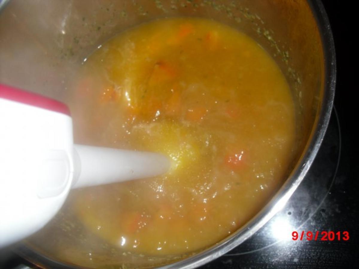 Kürbis-Suppe mit Gemüseeinlage - Rezept - Bild Nr. 6
