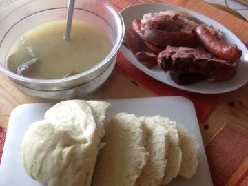 Birnen und Kloß - Rezept