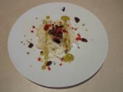 Marinierter Fenchelsalat mit Himbeeren aus Martell, Pistazien und Oliven - Rezept