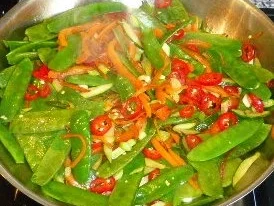 Rezept: Pfannengerührtes asiatischer Art Bild Nr. 3 Pfannengerührtes asiatischer Art - Rezept - Bild Nr. 3