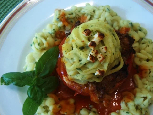 Tomaten gefüllt mit Kartoffelhäubchen - Rezept - Bild Nr. 2