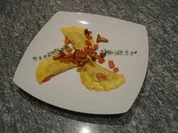 Teigtaschen mit Pfifferlingen - Davor Bellini, Bresaola-Röllchen und Zucchini-Shot - Rezept