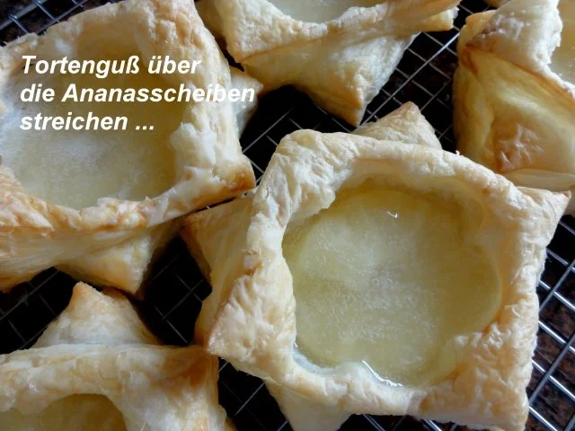 Blätterteig:   ANANAS - ROSEN - Rezept - Bild Nr. 9