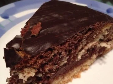 Zebra - Schokocreme - Kuchen ohne Fett - Rezept