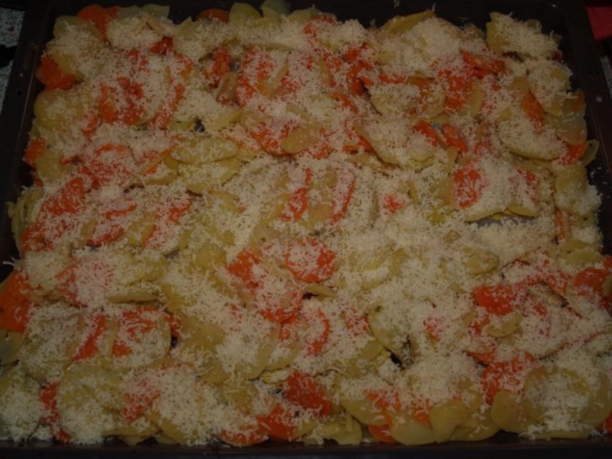 Kabeljau-Kartoffel-Möhren-Gratin - Rezept - Bild Nr. 4