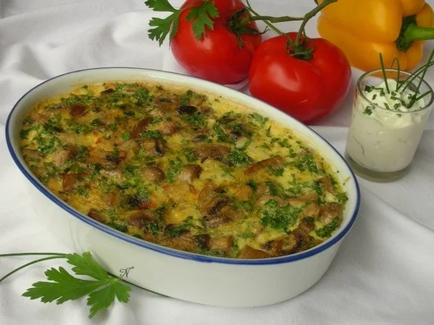 Bulgarisches Pilz-Gratin - Rezept