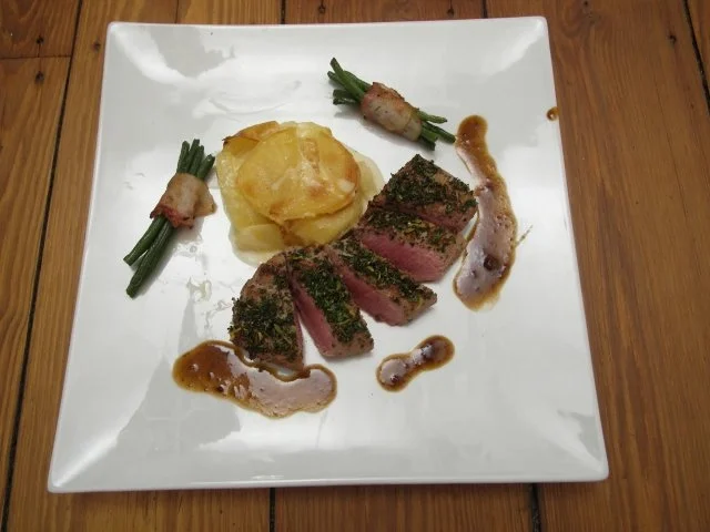 Lammlachs im Kräutermantel - Rezept