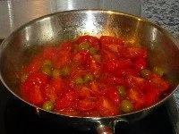 Kabeljau in Salami gebraten mit lauwarmem Tomatensalat - Rezept - Bild Nr. 5