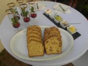 Lachs-Avocado-Tartar mit Wasabieis - Davor Himbeer-Minz-Secco, Brot, Butter und Salz - Rezept