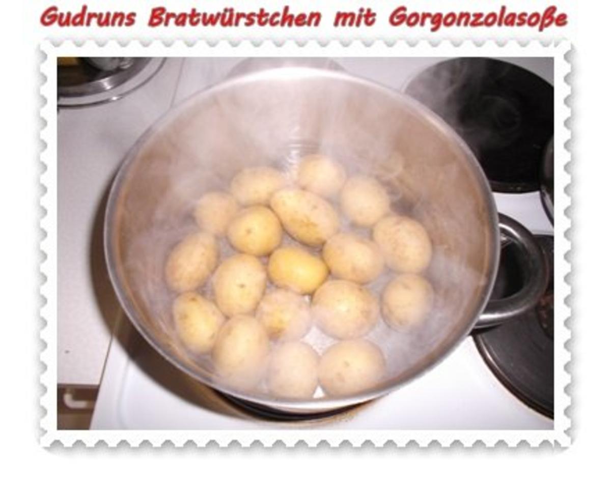 Fleisch: Bratwürstchen mit Gorgonzolasoße - Rezept - Bild Nr. 2