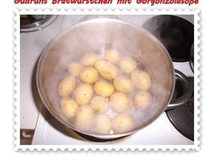 Fleisch: Bratwürstchen mit Gorgonzolasoße - Rezept - Bild Nr. 2