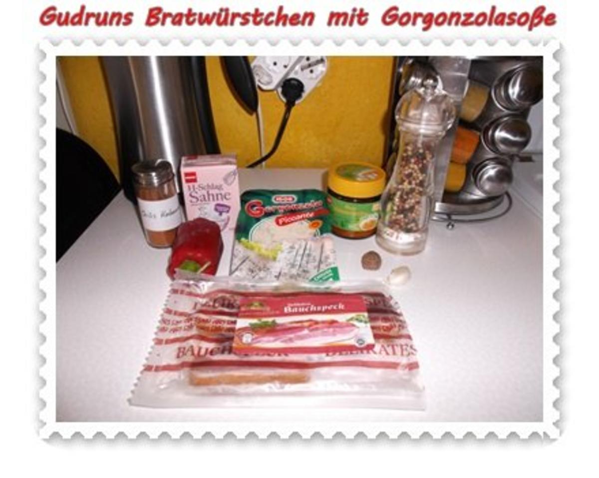 Fleisch: Bratwürstchen mit Gorgonzolasoße - Rezept - Bild Nr. 3