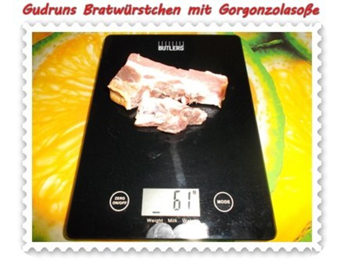 Fleisch: Bratwürstchen mit Gorgonzolasoße - Rezept - Bild Nr. 4