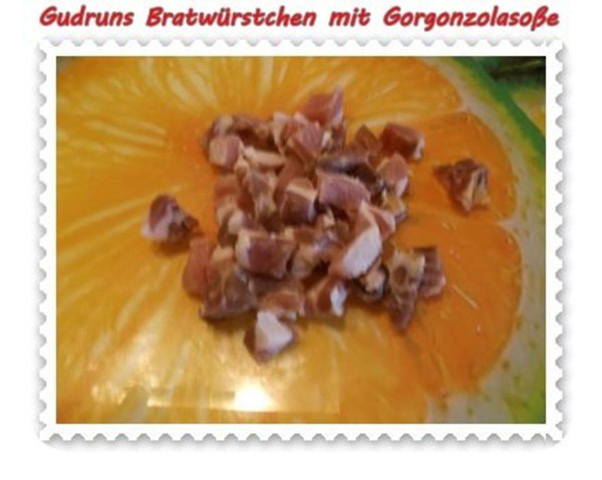 Fleisch: Bratwürstchen mit Gorgonzolasoße - Rezept - Bild Nr. 5