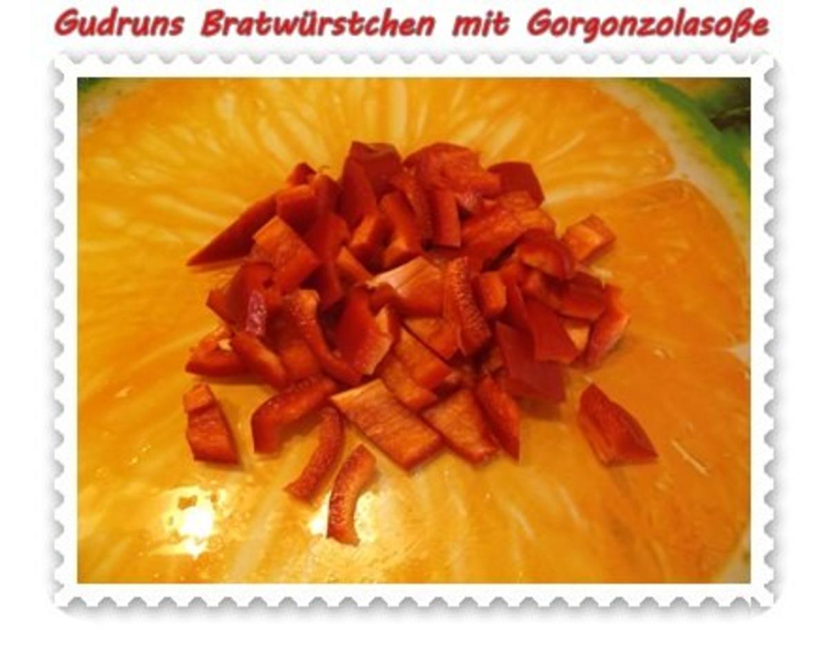 Fleisch: Bratwürstchen mit Gorgonzolasoße - Rezept - Bild Nr. 6