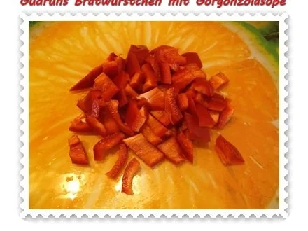 Fleisch: Bratwürstchen mit Gorgonzolasoße - Rezept - Bild Nr. 6