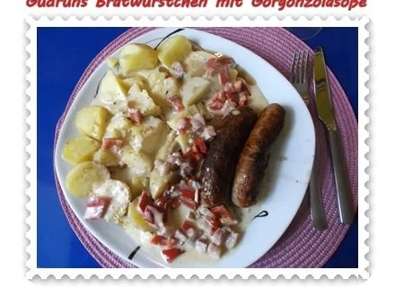 Fleisch: Bratwürstchen mit Gorgonzolasoße - Rezept - Bild Nr. 16