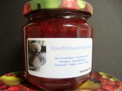 Rezept: Wintermarmelade Wintermarmelade - Rezept