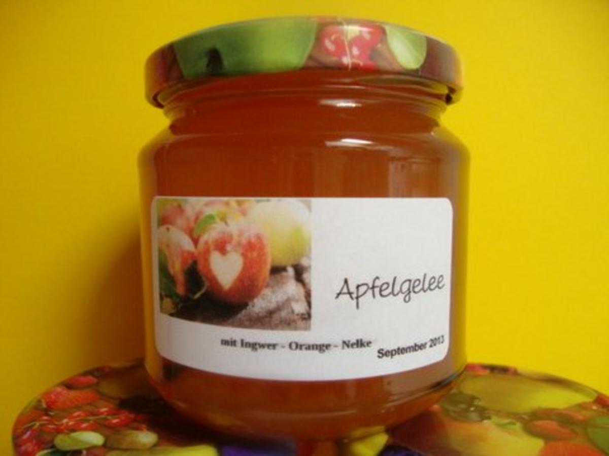 Apfelgelee mit Orange und Nelken - Rezept