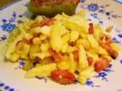 Speck-Spätzle mit viel Zwiebeln - Rezept