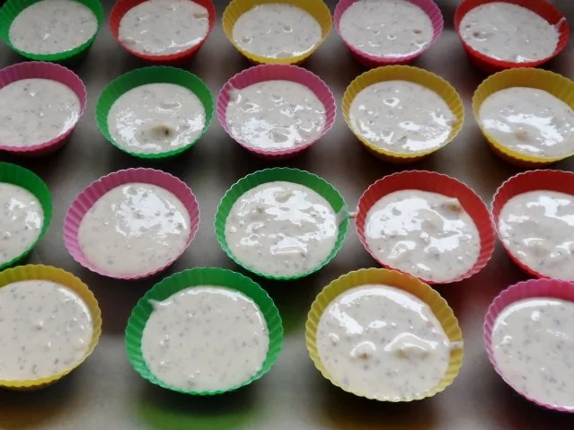 Fruchtige Schoko-Käseküchlein mit Nektarinen und Erdnüssen - Rezept - Bild Nr. 7